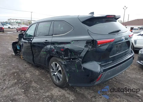 2021 Toyota Highlander Hybrid Xle from USA, damaged, VIN 5TDHBRCH4MS021228